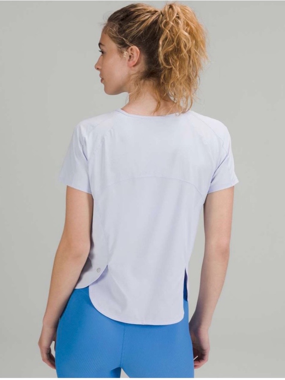 Lululemon lightweight stretch running short sleeve top size 4